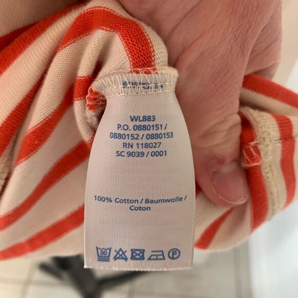 Boden | Striped shoreline orange and white tunic dress - Picture 3 of 10